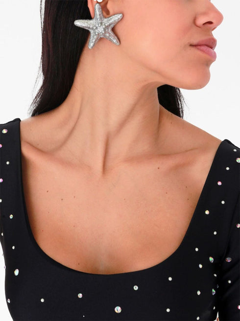 Glitter Starfish Earrings