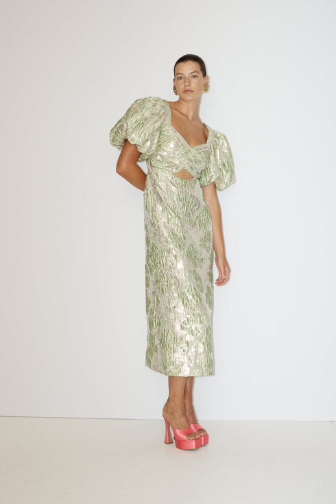 MIRA PUFF SLEEVE MIDI