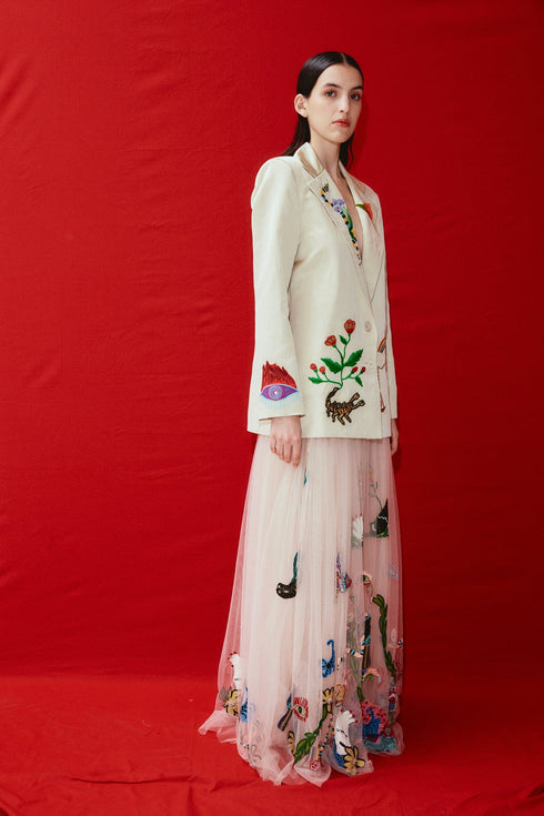 ZELDA EMBROIDERED BLAZER