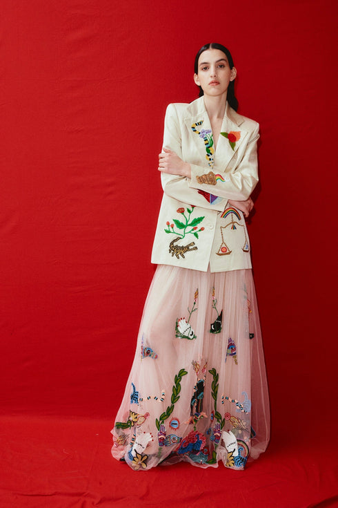 ZELDA EMBROIDERED BLAZER