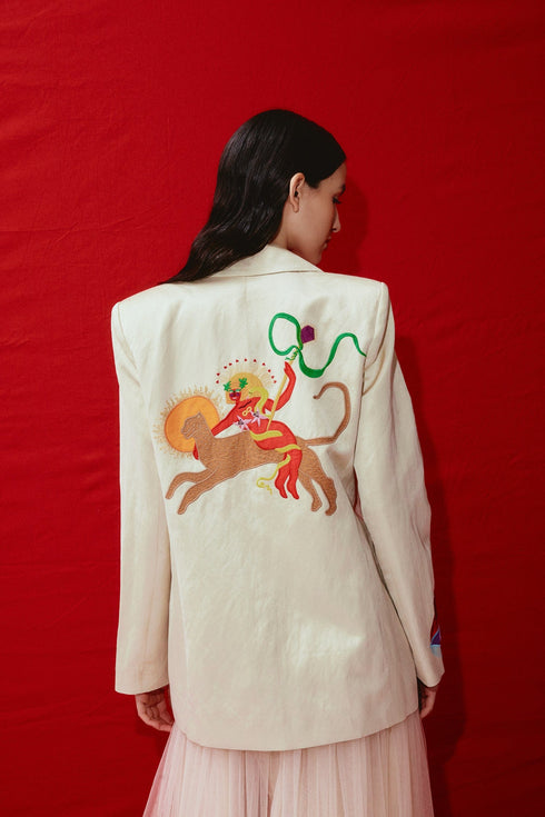 ZELDA EMBROIDERED BLAZER