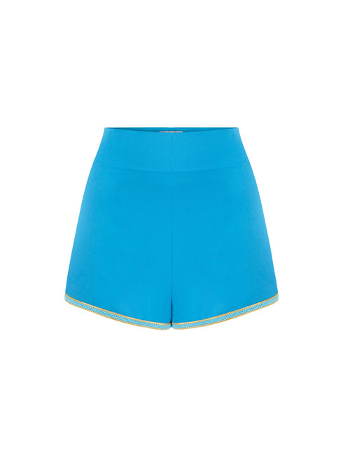 Bridgitte Embellished Short - Malibu Blue