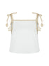 Bridgitte Embellished Tank Top - Snow White