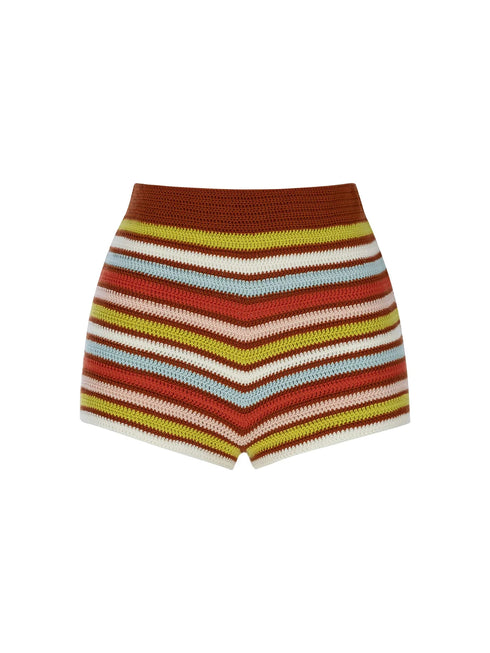 Freesia Beaded Shorts - Multi