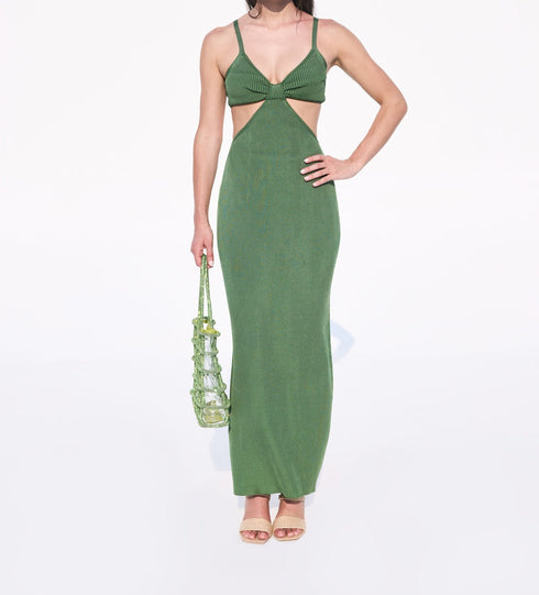 SERITA KNIT DRESS - BASIL