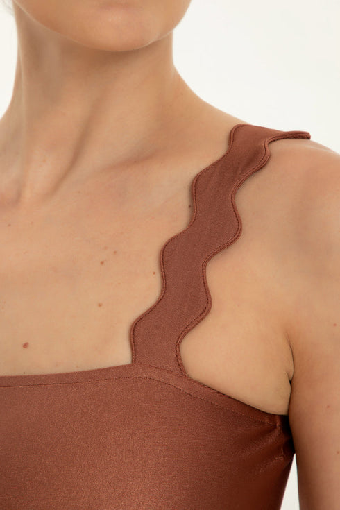 Moves High-leg Swimsuit With Straps