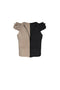 Mila Top Bicolor Shake / Black