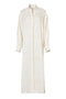 Thalia Linen Shirt Maxi Dress / Ivory