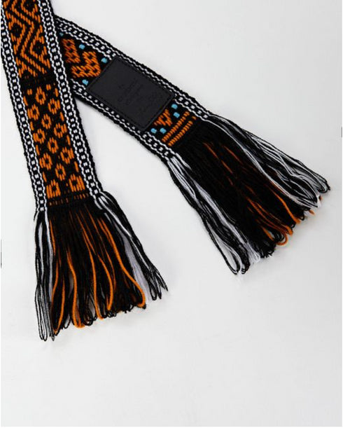 BLACK/MUSTARD/ECRU/BLUE CULTURAL INSPIRATION BELT