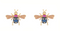 SAPPHIRE QUEEN ABEJA EARRINGS