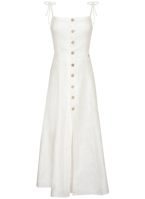 DESA MIDI DRESS WHITE FOAM
