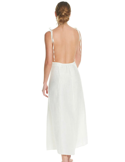 DESA MIDI DRESS WHITE FOAM