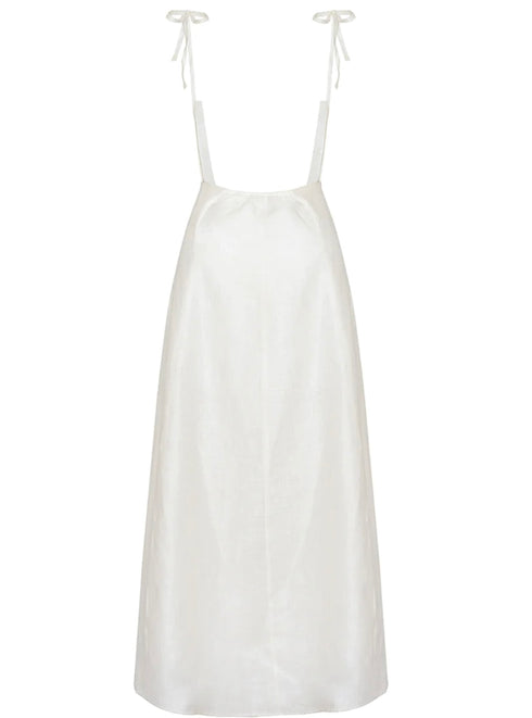 DESA MIDI DRESS WHITE FOAM