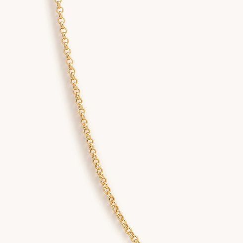 2.5mm Solid Gold Rolo Chain