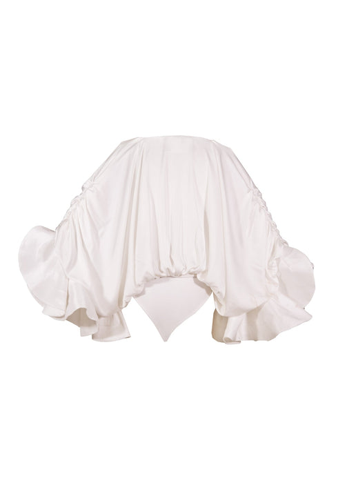 Aura Silk Bodysuit - Off White