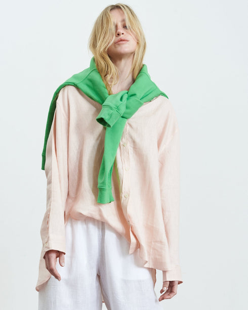 PACHA LINEN SHIRT SOFT PINK