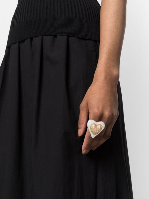 Heart Ring - White