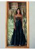 Kia Bustier - Black Ikat