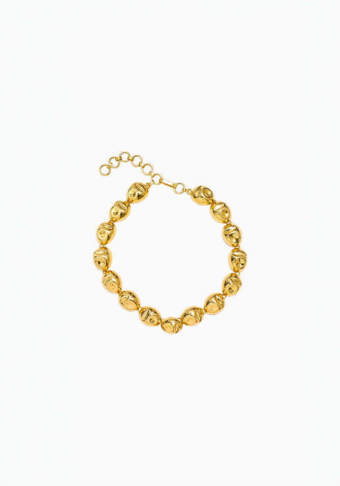 PUERTO SINGLE NECKLACE - GOLD PLATED BRASS