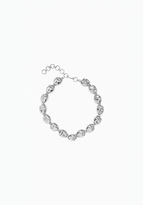 PUERTO SINGLE NECKLACE - SILVER PLATED BRASS