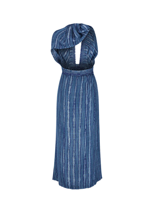 Iris Dress - Jacquard Blue