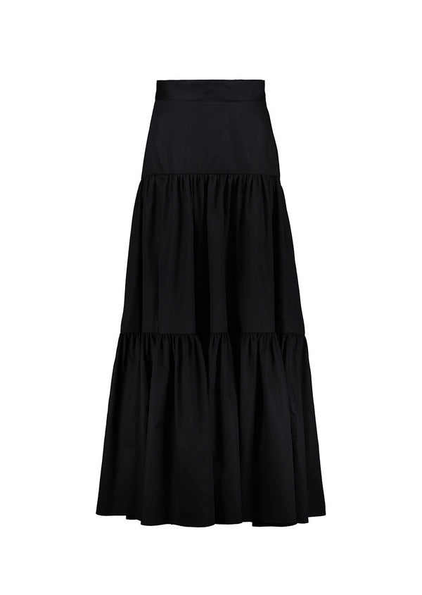 Tuna Skirt - Black Pima Cotton