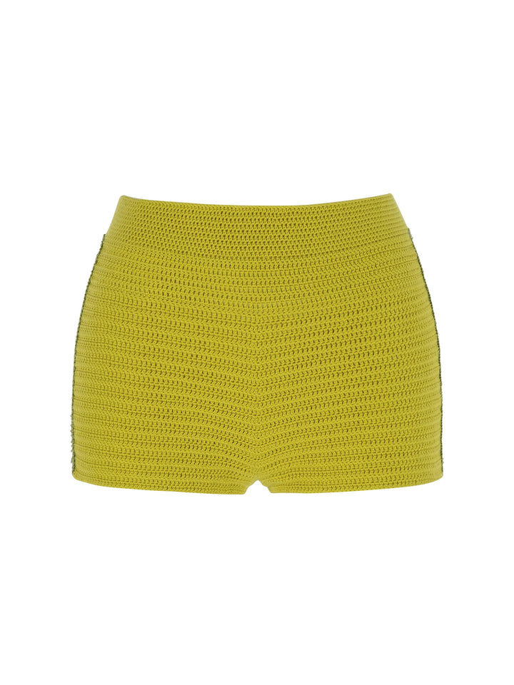 Freesia Beaded Shorts - Antique Moss – P de Palma