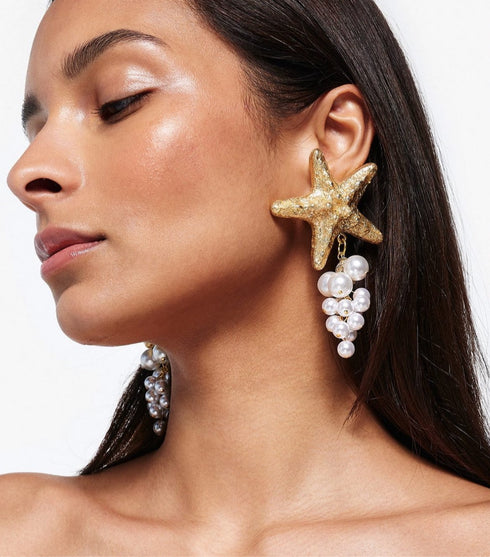 Waterfall Starfish Earrings