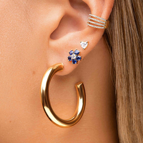 Perfect Hollow Gold Tube Hoops