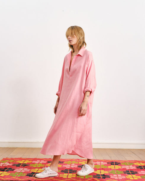 FRANCIS LINEN TUNIC PINK