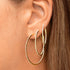 Slim Diamond Hoop Earrings