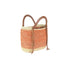 "LOS ANDES" OVAL TOTE WITH LEATHER HANDLE