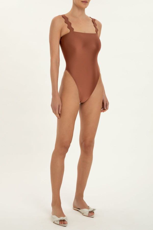 Moves High-leg Swimsuit With Straps