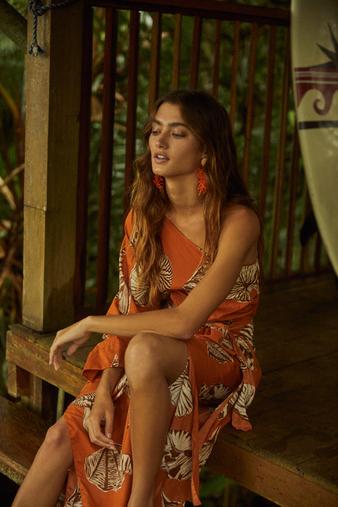 SEASHELL SONATA MIDI DRESS