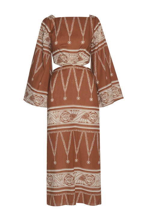 UNDERWATER SANCTUARY MIDI DRESS