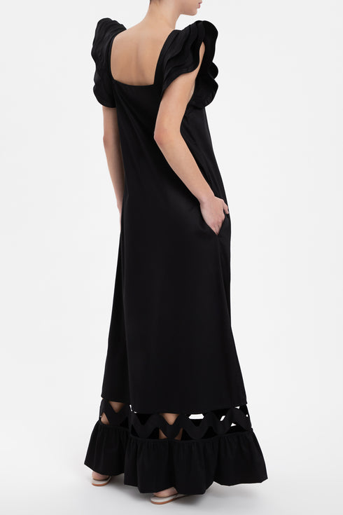 Moves Long Dress With Straps