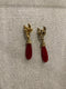 Red crab earring